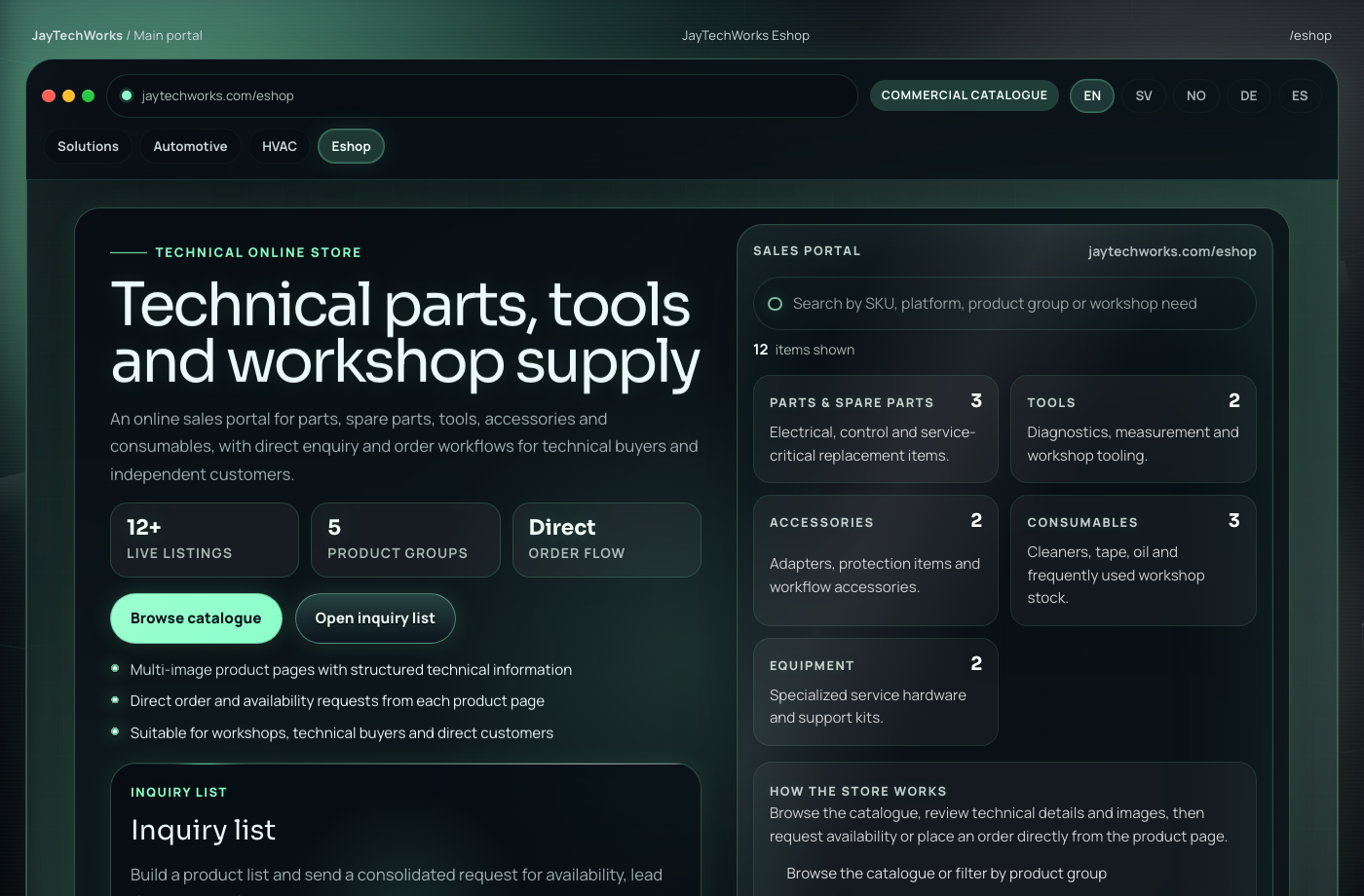 WebShop / Eshop Demo 1